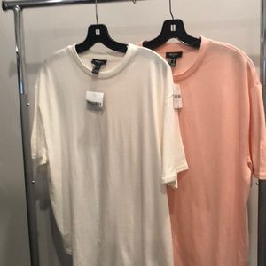 NWOT: brand new 2-pack  Mens oversized short sleeve knit top (Size: Small)
